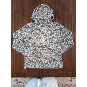 Burlebo Boys Performance Hoodie "Retro Duck Camo" pattern Size XL 14/16